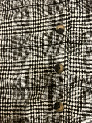 Millenium Plus Size 3X Autumn Essential Black & White Plaid Button thumbnail 12