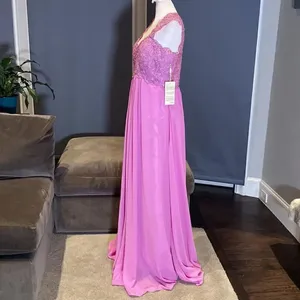 Women’s Lace & Chiffon Dress Empire Waist Corset Back Bridesmaid Size 12 NWT thumbnail 4