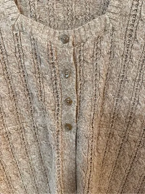 Apt. 9 Beige/Tan Cable Knit Button-Up Cardigan thumbnail 2