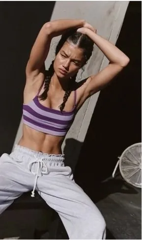 Free People Movement Tighten Up Reversible Bra Sugar Plum Combo XS/S NEW thumbnail 1