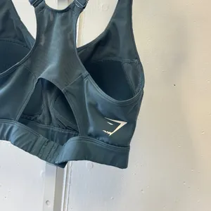 Gymshark Racerback Sports Bra Medium Support Teal Blue Mesh GLSB4722 Small thumbnail 4