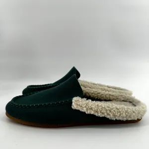 Rothy's The Scuff Slipper Slip On Merino Wool Sherpa Comfort Green 11M NWOT thumbnail 4