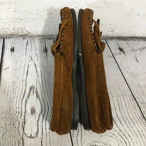 Minnetonka Moccasins Thunderbird Boat Moc Brown beaded size 8.5 thumbnail 10