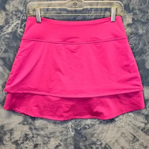 1902 | FootJoy Pink Layered Ruffle Athletic Golf Tennis Skort Womens‎ S thumbnail 2