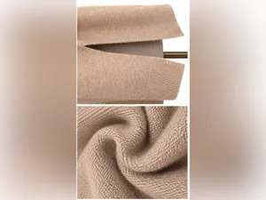 Adrienne Vittadini Oversized Tunic Sweater Beige Side Slit Large thumbnail 5