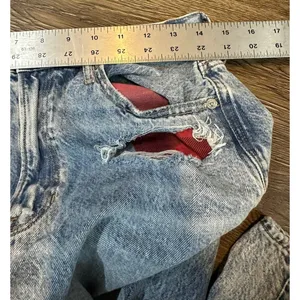 American Eagle Highest Rise 90s Boyfriend Jeans Womens Size 10~Distressed Plaid thumbnail 10