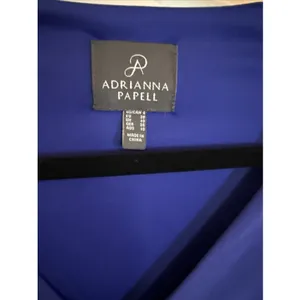 Adrianna Papell Royal Blue Jersey & Taffeta Fit & Flare Cocktail Dress Size 8 thumbnail 2
