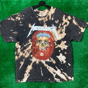 Metallica Bleach Dye T-Shirt thumbnail 1
