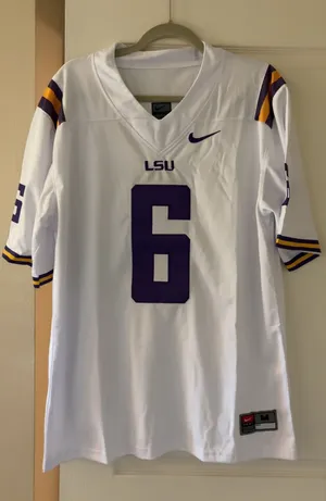 LSU White Jersey Size M thumbnail 1