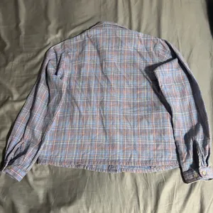Woolrich Light Blue Multi-Color Plaid Flannel 100% Cotton Size M thumbnail 4