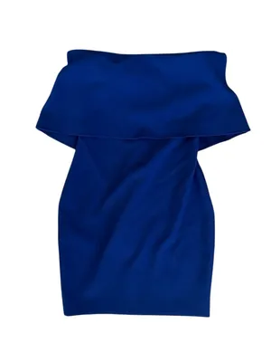 Likely Revolve Women’s Driggs Strapless Ruffle Bust Bodycon Blue Midi Dress Sz 0 thumbnail 11