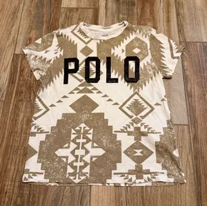 Polo Ralph Lauren Logo Aztec Print T-Shirt thumbnail 1