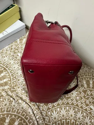 Coach Park Large Carryall F23268 in Red Pebbled Leather thumbnail 6