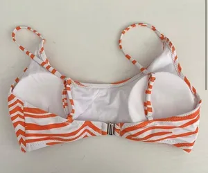 Cider orange and white tiger bikini set thumbnail 2
