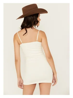 Free People Seamless Mini Slip in Ivory X-Small/Small New Womens Stretchy thumbnail 9
