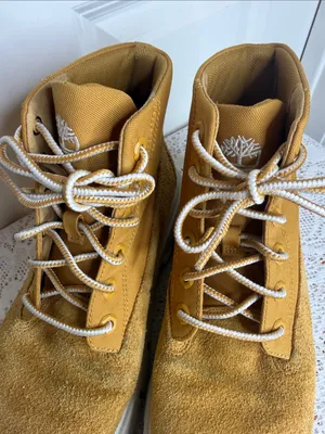 Timberland Women's Greyfield Wheat Suede Lace-Up Lug Moto Boots sz 8 thumbnail 4