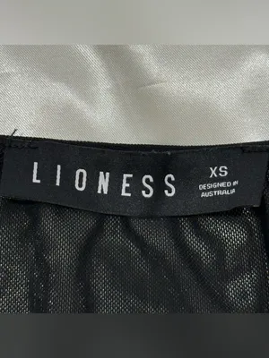 Lioness Gilda Crop Top XS Black Mesh Long Sleeve Party Edgy Club Concert Y2K thumbnail 8
