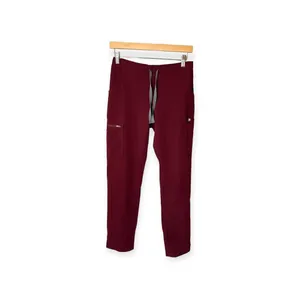 FIGS Women’s Yola High Waisted Skinny Scrub Pants XS Burgundy thumbnail 3