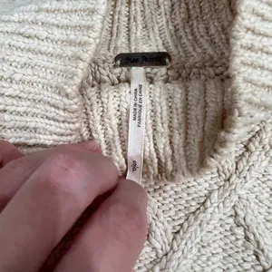 Free people cream turtleneck sweater thumbnail 2