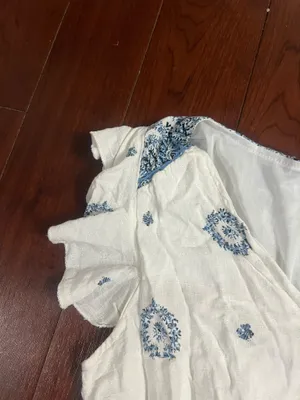 Kindred Blue and White Floral Maxi Dress thumbnail 5