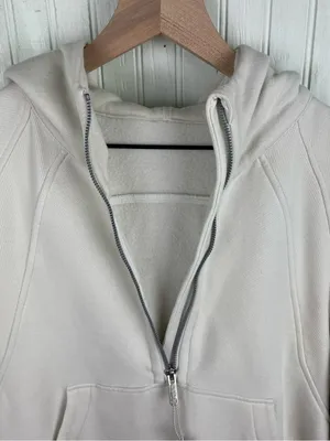 Lululemon Scuba Oversized Half-Zip Hoodie Women's Size XS/S White Opal Soft Cozy thumbnail 10