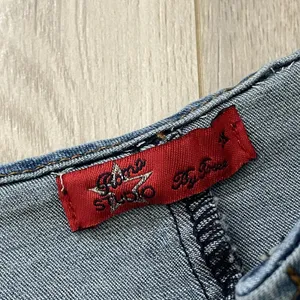 Vintage Corset Tank denim crop womens Blue (size 1x) western festival going out thumbnail 2