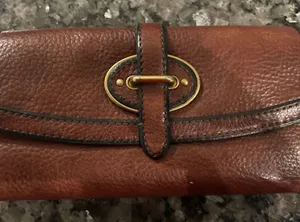 Fossil Brown Patterned Wallet thumbnail 1