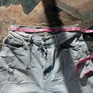 Vintage Y2K PacSun Dad Jeans High Rise Button Fly Light Wash Distressed Size 28 thumbnail 13