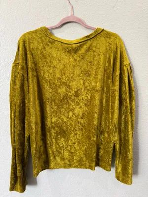 Free People We The Free XS Velvet Balloon Sleeve Top Y2K Whimsigoth Fairy Grunge thumbnail 6