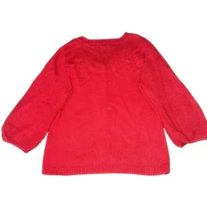 Vintage‎ Talbots Women's Medium Red 3/4 Sleeve Button-Down Cardigan Sweater thumbnail 4