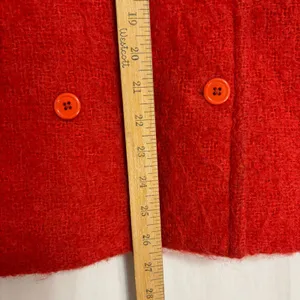 J.Crew Peacoat Red Mohair Wool Blend Double Breasted Jacket Retro Classic Work 6 thumbnail 8