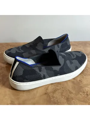 Rothy's The Original Slip-On Sneaker Grey Camo Knit Washable Sneakers Size 8 thumbnail 2