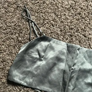 NWT ZARA Silk Tie‎ Up Top thumbnail 2