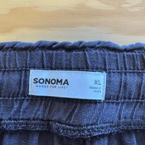 Sonoma Goods For Life Women's XL Gray Lyocell Linen Blend‎ Jogger Pants Cropped thumbnail 6
