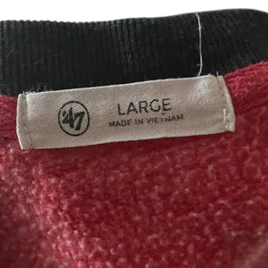 Kansas City Chiefs 47 Brand Cropped Sweatshirt‎ Red Black Sporty Womens L thumbnail 5