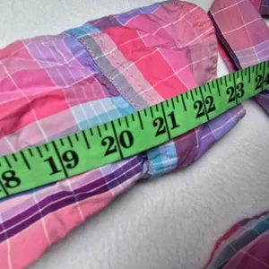 J. Crew Pink Blue Madras Plaid Cotton Shirt Dress Long Sleeve‎ AW560 Womens 2 thumbnail 12