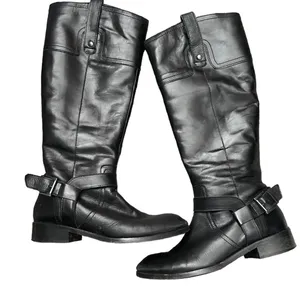 SEYCHELLES Tall Black Riding Leather Boots 7.5 thumbnail 1