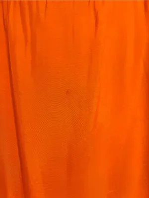 Anthropologie Let Me Be Strapless Asymmetrical Orange Dress thumbnail 6
