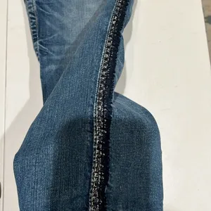 Miss me women’s boyfriend Capri size 28 embroidered leg stripe stud buttons thumbnail 9