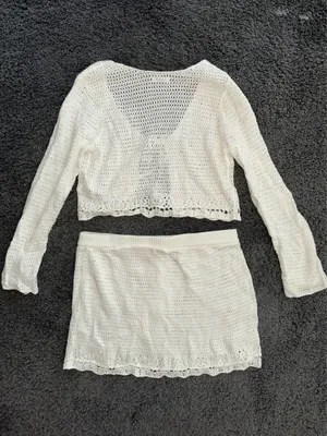 Hollister Crochet Coverup Set thumbnail 3