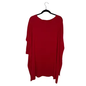 Free People FP Beach Tunic Women‎ XS/S Red Excellent Oversized Dolman High Low thumbnail 5