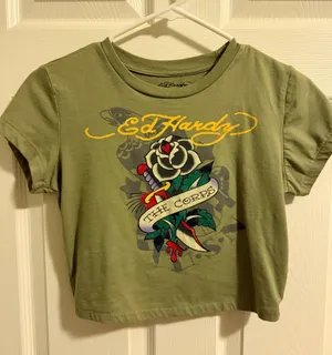 Ed Hardy Cropped Tee thumbnail 1