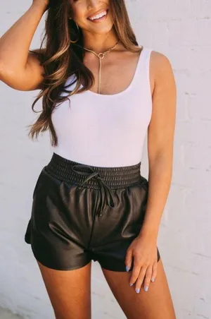 These Three Boutique Leather Shorts thumbnail 1