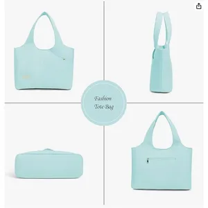 Sweeford NEW White Everyday Casual Water-Resistant Shoulder Purse Tote Bag thumbnail 5