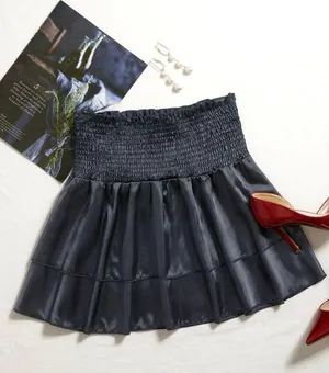 Black Satin Skirt Size M thumbnail 1