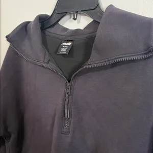 Avia Black Quarter-Zip Sweatshirt and Joggers 2 piece Set thumbnail 8