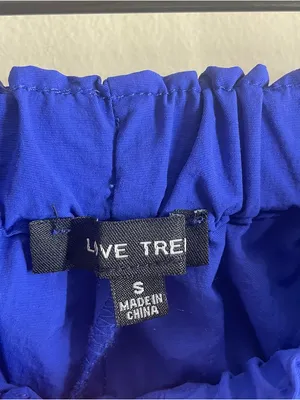 Love Tree Nylon Cargo Pants size S Blue Purple Parachute Jogger Lightweight thumbnail 9