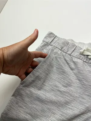 Lululemon On The Fly Pant *27" Womens 8‎ Grey White Athletic Athleisure W5BVFS thumbnail 9