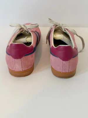 Gola Elan Women's Pink Suede Sneakers in Coral Pink, Moonlight & Raspberry 8.5 thumbnail 7