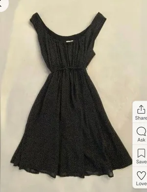 EMMA & MICHELE Black & White Polka Dot sleeveless above knee dress Size 8P retro thumbnail 1